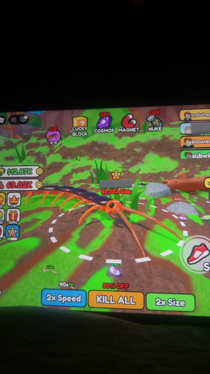 Not now mum i'm playing roblox centipede game