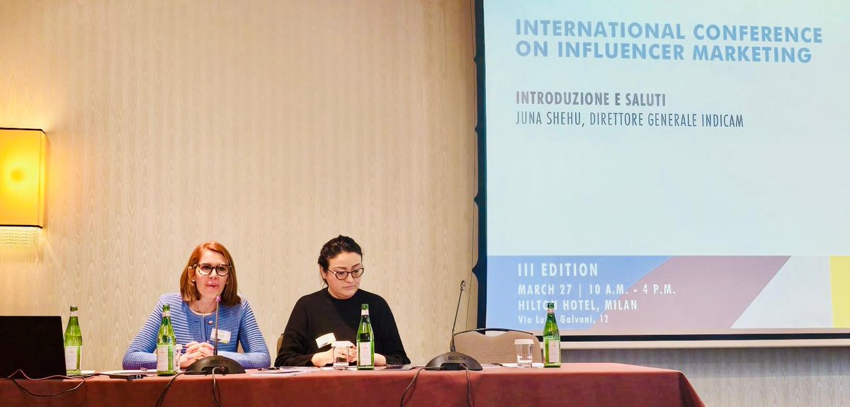 🚀 Si parte! L'International Conference on Influencer Marketing ha preso il via con i saluti del DG Juna Shehu e Francesca Pellicanò di AGCOM.

💬 La prima tavola rotonda è in corso: i professionisti condividono insight su strategie e tendenze dell'influencer marketing.