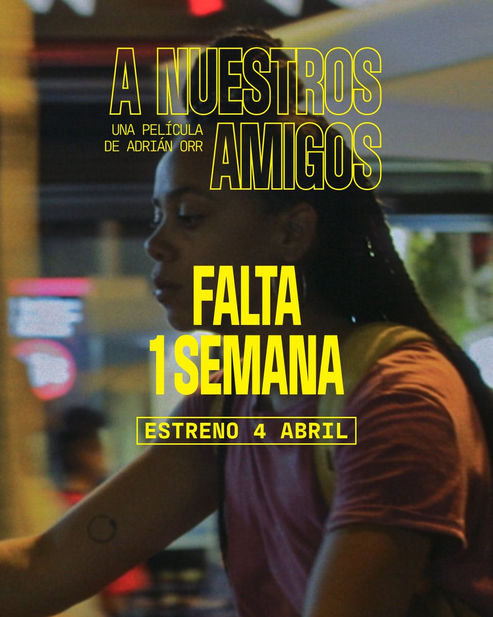 🫂 Falta sólo una semana para el estreno de 𝘼 𝙣𝙪𝙚𝙨𝙩𝙧𝙤𝙨 𝙖𝙢𝙞𝙜𝙤𝙨, de #AdriánOrr.

Un proyecto sincero que retrata esa etapa de dudas, miedos y ansiedad en el paso a la edad adulta. 

🗓 Estreno en cines el 𝟰 𝗱𝗲 𝗮𝗯𝗿𝗶𝗹

#Cartelera #Cine #Estrenos