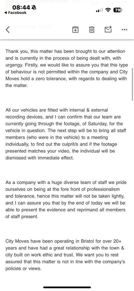 unclejuni0r's tweet photo. This was reported to the company and the response was that they had identified the individual responsible and that he had been sacked. However they have not said anything condemning the abuse on their socials and they have blocked people mentioning it. https://t.co/CfsrhEivSG