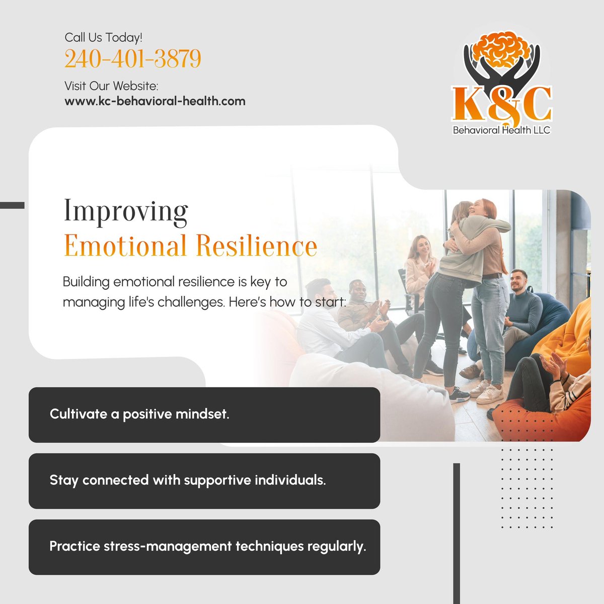 KandCBehavioral's tweet photo. Strengthen your emotional resilience with these practical tips. Build a mindset that thrives even in difficult situations. Start today!

#BehavioralHealthCare #LaurelMD #EmotionalResilience https://t.co/3GIm0CY4Dj