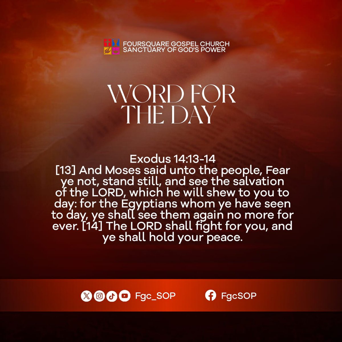 fgc_SOP's tweet photo. Faith usually see beyond the physical realm. Wherever faith operates, fear losses its grip instantly, since the two cannot cohabit. We most not allow fear, anxiety or fretfulness to rule our lives or take root in our hearts.
#wordofGod 
#wordfortheday https://t.co/UnwGsdfyVM