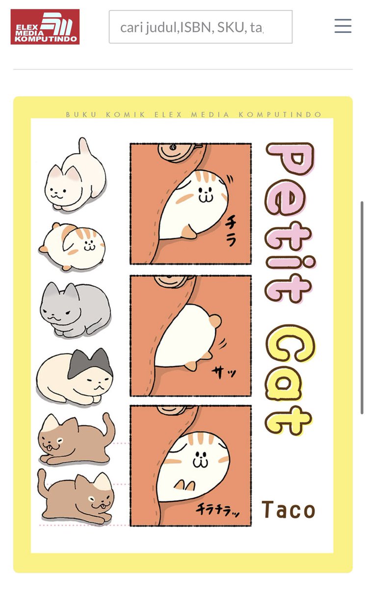 taco_emonemon's tweet photo. 「ぷっちねこ。」改め「Petit Cat」がインドネシアで出版されました。ああなつかしき、ちいさな猫たちとの日々😄

Terima kasih:)

https://t.co/hGEDiUkNQU https://t.co/NdWkXWizWr