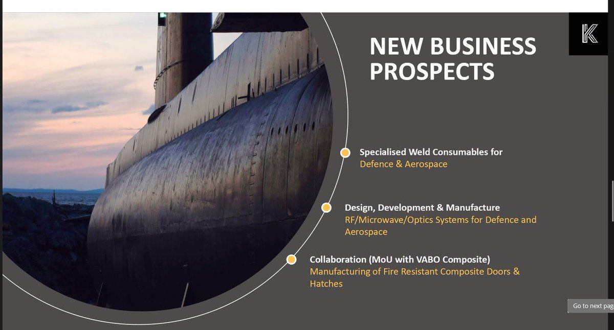 drjimmy2407's tweet image. #KrishnaDefence call pointers

🟠40% CAGR for 3/5yrs, margins can improve 200bps in 2 yrs

🟠Govt outlook- stable for orders &amp;amp; payments as of now

🟠 Wave optics - subsidiary bullish, margins can be 25%

🟠 Working capital cycle - ⬇️