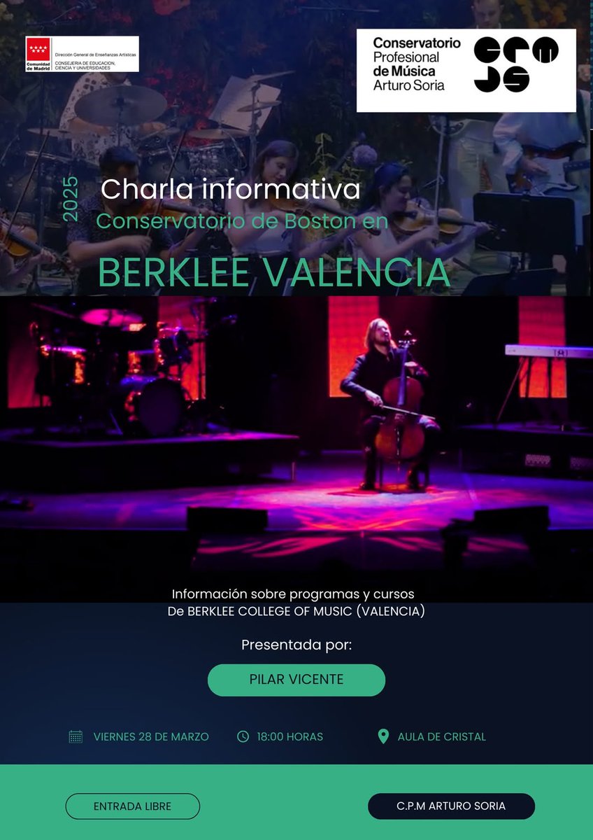 Conservatorio Profesional de Música Arturo Soria (@cpm_arturosoria) on Twitter photo 