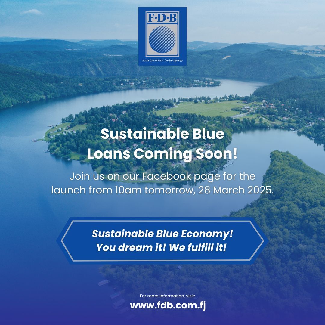 Sustainable Blue Loans Coming Soon!

Join us on our Facebook page for the launch from 10am tomorrow, 28 March 2025.

Sustainable Blue Economy! You dream it! We fulfill it!