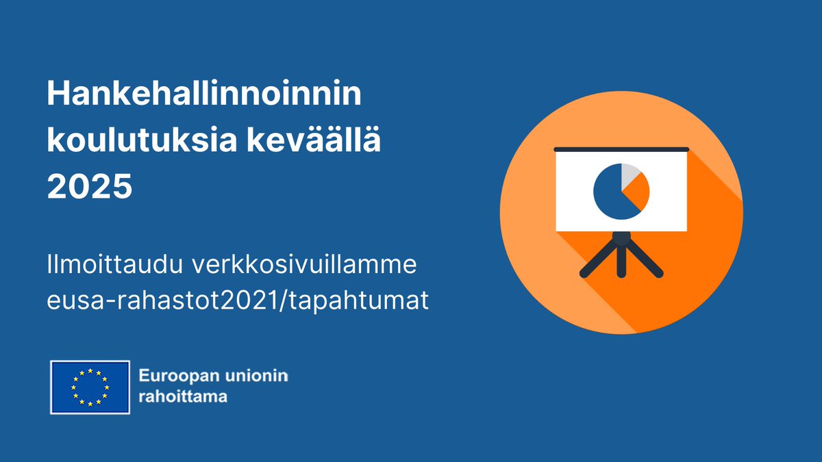 Koulutuksia #AMIF #ISF #BMVI -avustuksensaajille:
▪️ Yksikkökustannusten hallinnointi ti 2.4.
▪️ Kohderyhmän todentaminen ja indikaattorit 3.4.
▪️ Hankinnat 8.4.
▪️ Viestintä ja EU-näkyvyys 10.4.
▪️ EUSA2-järjestelmä/Hallinnointi ja raportointi 16.4.

Lue➡️bit.ly/3xPn7XI