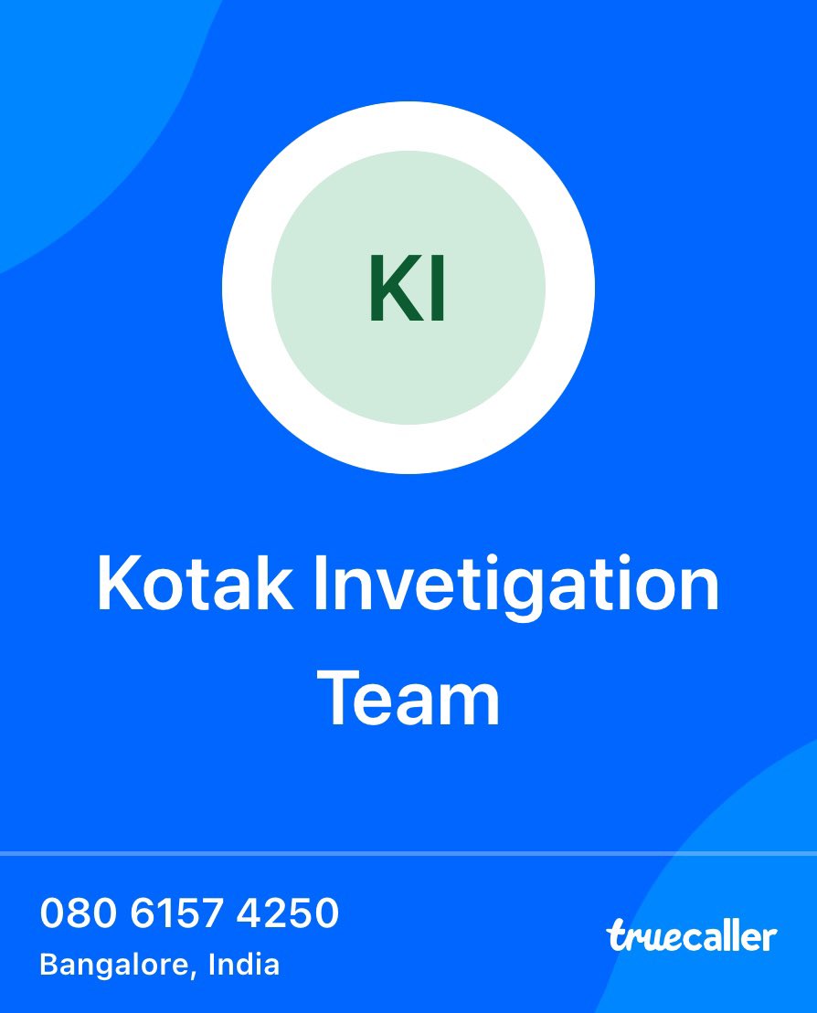 dhvanzzzz's tweet photo. Wow Social media ka power toh hai

It has been 2 days since the scam happened with me but today is when they decide to take fast action because of a tweet I made. 

@KotakBankLtd @udaykotak @htTweets @ANI @thetatvaindia 

Kotak team doesn’t even have proper numbers. https://t.co/hR31FdEICB