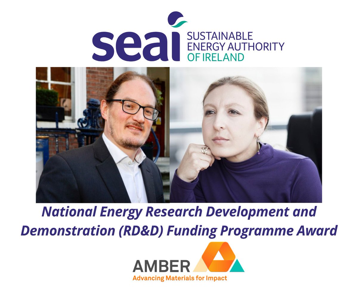 AMBER (@ambercentre) on Twitter photo AMBER Researchers in <a href="/tcddublin/">Trinity College Dublin</a> researching next generation of sustainable batteries
Prof Jonathan Coleman & Prof <a href="/NicolosiGroup/">Valeria Nicolosi</a> awarded funding by the Sustainable Energy Authority of Ireland (<a href="/SEAI_ie/">SEAI</a> ) under the āNational Energy RD&D Funding Programmeā
ambercentre.ie/amber-research⦠AMBER Researchers in <a href="/tcddublin/">Trinity College Dublin</a> researching next generation of sustainable batteries
Prof Jonathan Coleman & Prof <a href="/NicolosiGroup/">Valeria Nicolosi</a> awarded funding by the Sustainable Energy Authority of Ireland (<a href="/SEAI_ie/">SEAI</a> ) under the āNational Energy RD&D Funding Programmeā
ambercentre.ie/amber-researchā¦