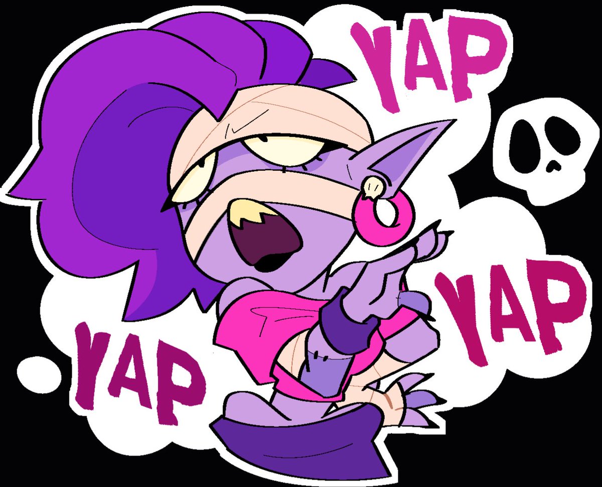 brawlcatch's tweet image. BRAWLSTICKERS COMEBACK (her ass could never be Stay Sharp!)