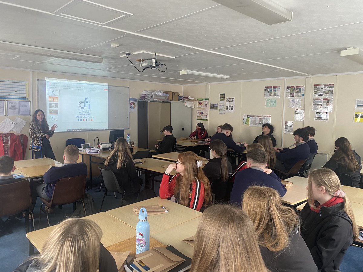A massive thank you to Jenny from O’Fiaich Institute for visiting our senior students this week. A fantastic outline of the courses and supports available <a href="/OFiaichPLC/">O'Fiaich</a>. 👏