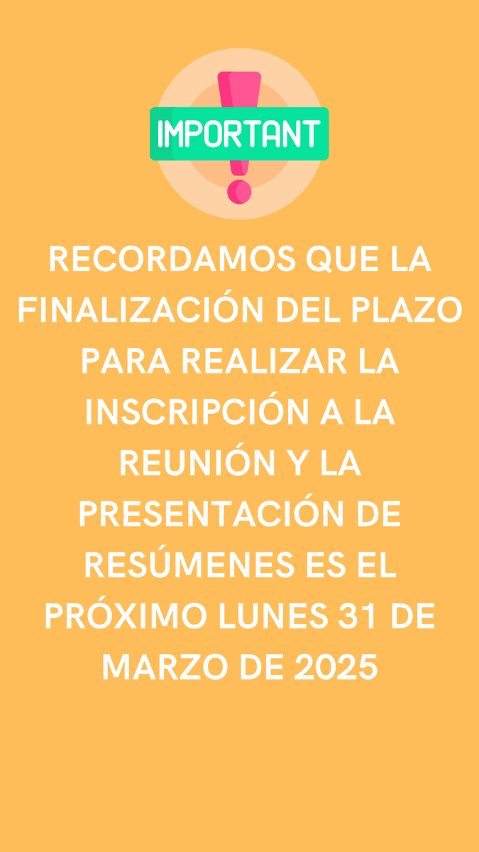 Recordamos que el próximo lunes 31/03/2025 es el último día para realizar la inscripción para asistir a la XLIX Reunión que se celebrará el viernes 09/05/2025 en Castelló de la Plana y la presentación de los resúmenes. surl.li/fndasp  ¡Os esperamos!