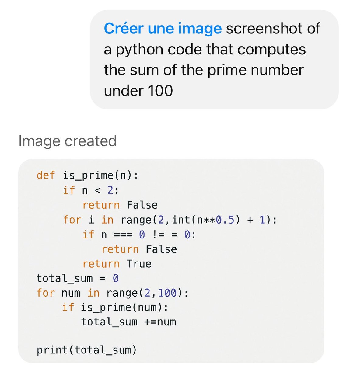AlexandreTL2's tweet image. I can also *literally* render code as an image