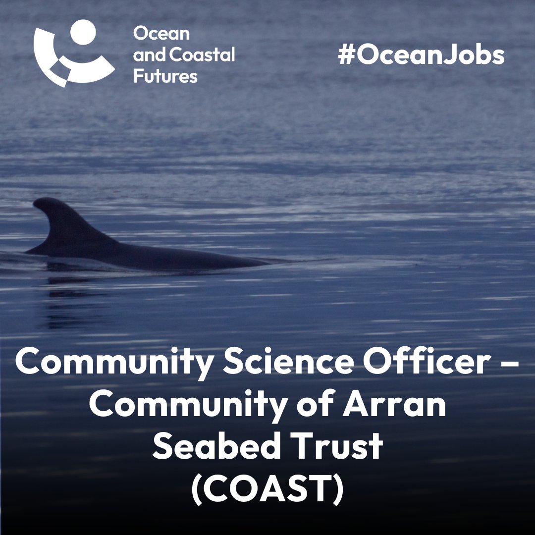 Ocean and Coastal Futures (OCF) (@cf_conf) on Twitter photo 🔔#job: Community Science Officer – Community of Arran Seabed Trust (<a href="/ArranCoast/">Arran Coast</a>)
▪️Closes: 16 April
▪️Salary: £30k
▪️Location: Lamlash, Isle of Arran
▪️Details👉 cmscoms.com/?p=43535
Sign up for #OceanJobs👉 cmscoms.us1.list-manage.com/subscribe?u=a4…
#hiring #vacancy 🔔#job: Community Science Officer – Community of Arran Seabed Trust (<a href="/ArranCoast/">Arran Coast</a>)
▪️Closes: 16 April
▪️Salary: £30k
▪️Location: Lamlash, Isle of Arran
▪️Details👉 cmscoms.com/?p=43535
Sign up for #OceanJobs👉 cmscoms.us1.list-manage.com/subscribe?u=a4…
#hiring #vacancy