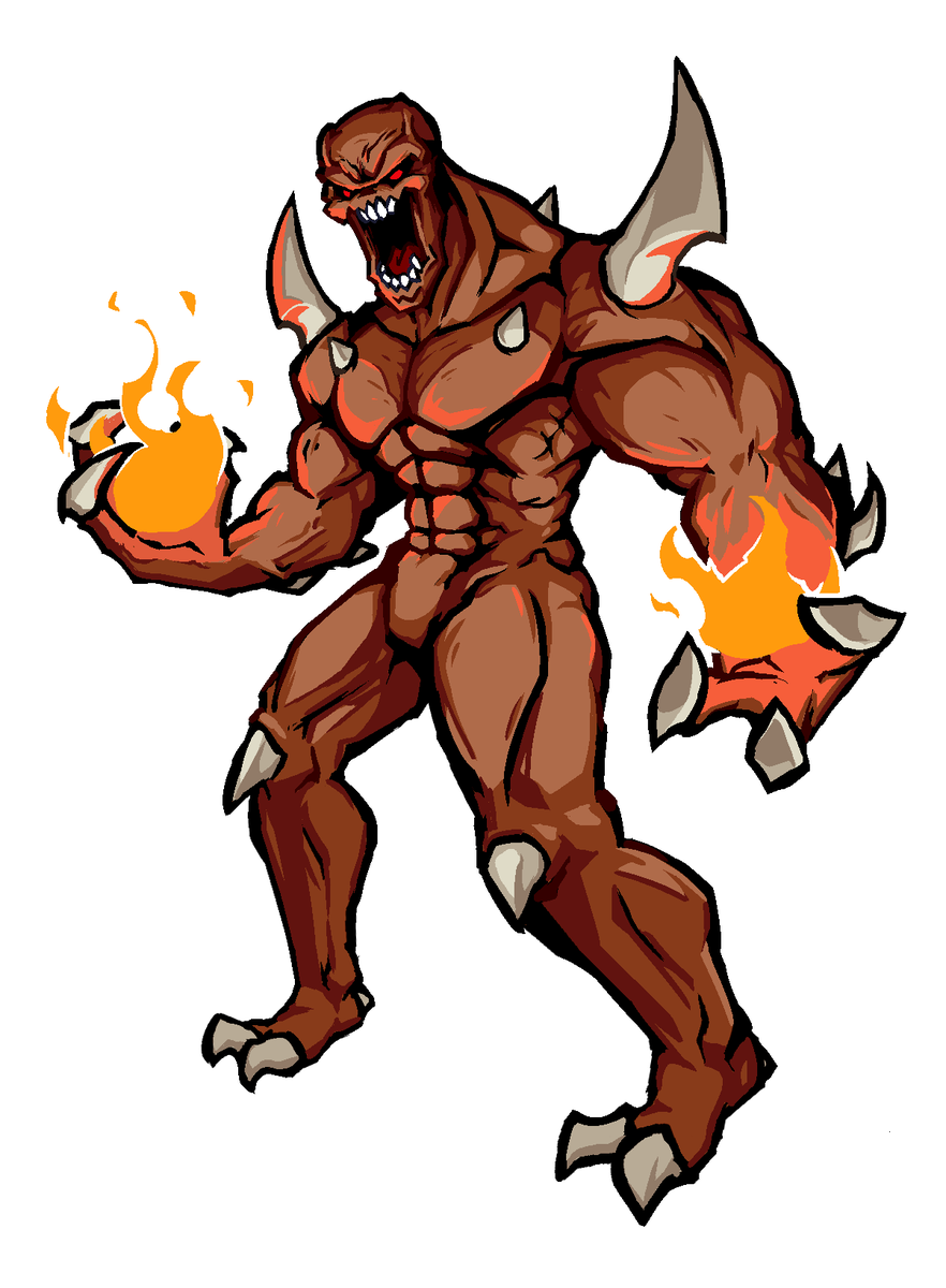 Okay, I thought I'd experiment by painting on one layer. With the transition of sketch and linework it is certainly convenient, but with color - horror. 
#DOOM #imp #digitalart #artwork