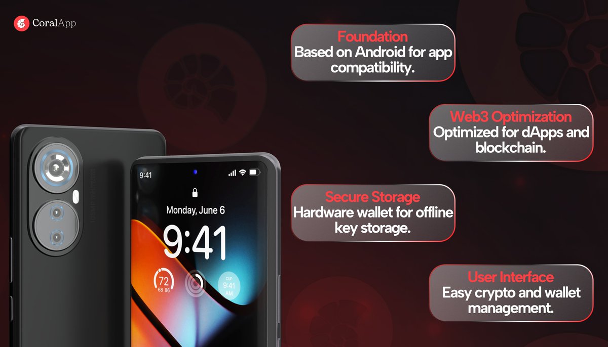 Next-Gen Security Meets Web3 Innovation! 🌐🔐

At CoralApp, we’re redefining security and usability in the Web3 space. 

Our latest innovation combines seamless Android compatibility, Web3 optimization, and secure offline key storage, all in one sleek device.

🔹 Built for dApps