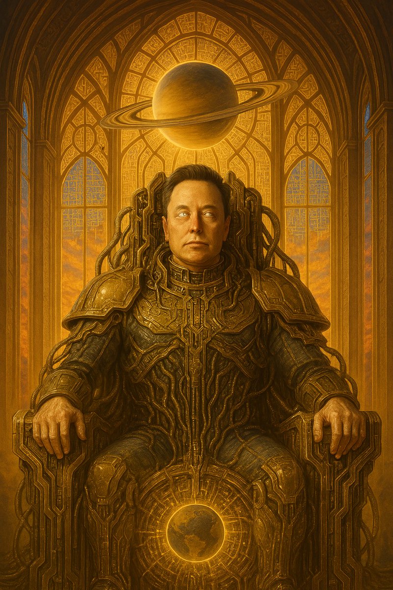 Technoking: Not a Meme”
Elon Musk didn’t name himself “Technoking” as a joke.
He posts Warhammer 40K, not for fun, but as prophecy.
His child, X Æ A-12, isn’t just a name—it’s a designation.
Neuralink, SpaceX, Mars, tunnels—
this isn’t sci-fi fandom.
It’s myth-making.
He doesn’t