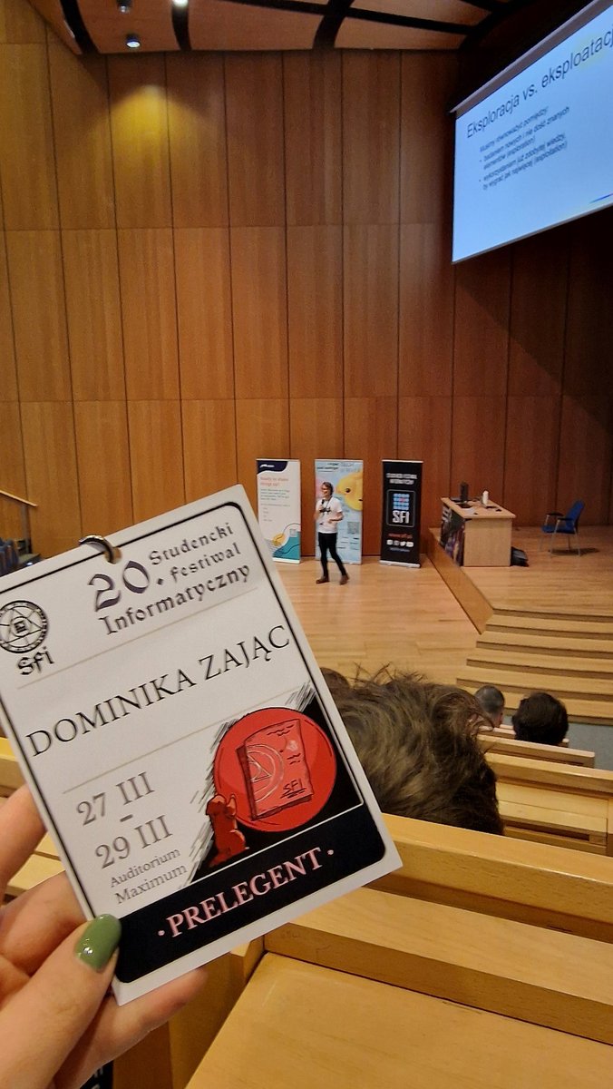 Conference day with <a href="/sfikrakow/">SFI</a> ! So cool to speak at conference I organized years ago 💕