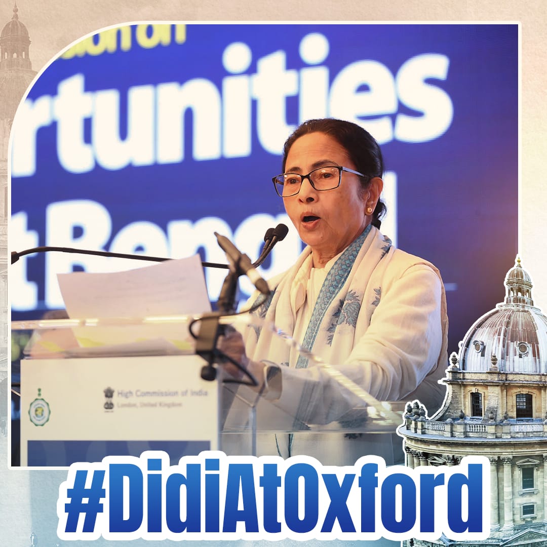 shekhar_AITC's tweet photo. @MamataOfficial’s Kanyashree empowers over 1 crore girls, earning global recognition for Bengal’s education initiatives. #DidiAtOxford https://t.co/bRlYcqnEfY
