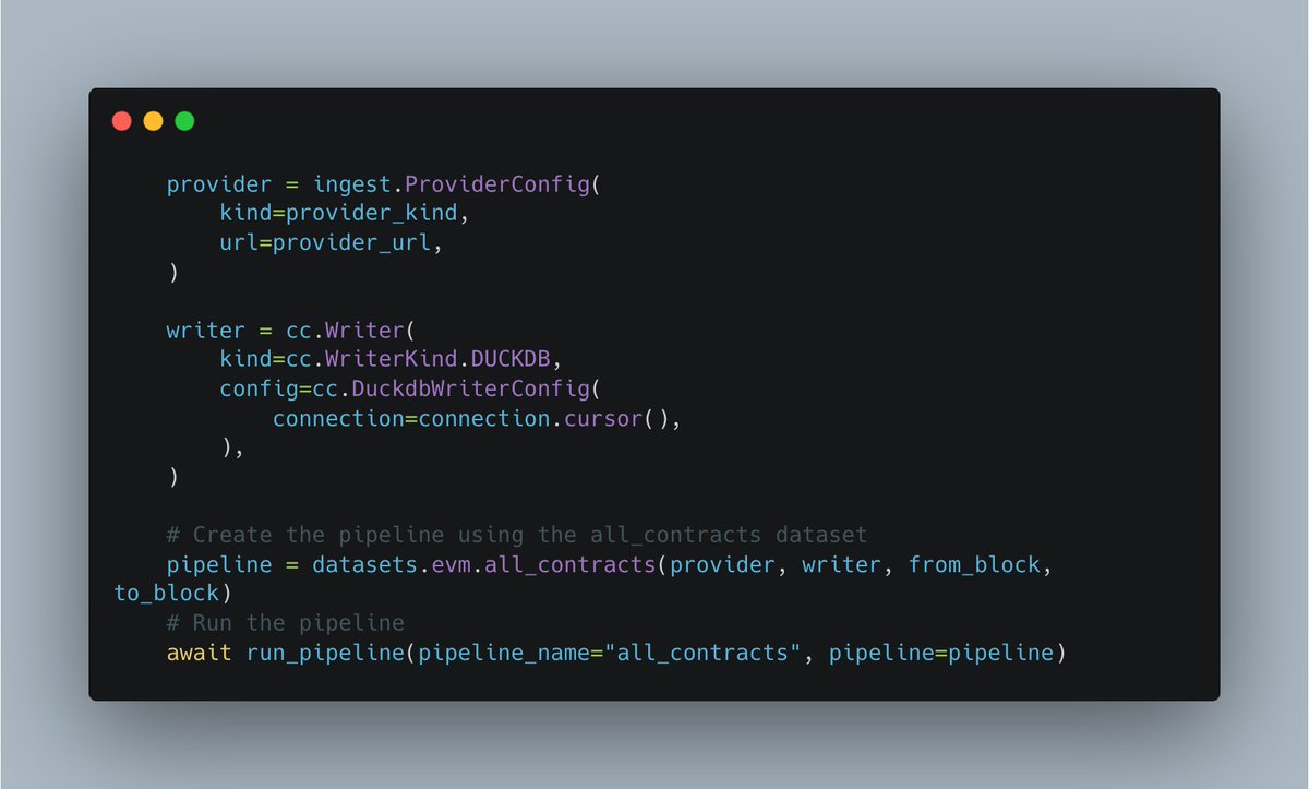 🍒 Need all contract creation addresses from any EVM chain? Cherry's got you covered!

Our new dataset feature lets you extract this data effortlessly—no RPC required, all powered by <a href="/helloSQD/">sqd.ai</a> &amp; <a href="/envio_indexer/">ENVIO</a>. 🚀

Code link: github.com/steelcake/cher…

#DataAnalytics #Ethereum #AI