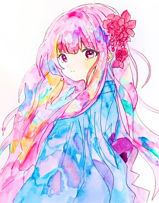 #イラスト #透明水彩 #illustration #Watercolor 