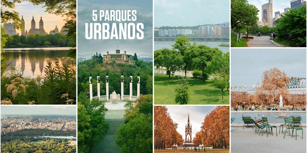 🌵 Cantaba el poeta cubano Silvio Rodríguez que “la #primavera no precisa jardín”. Y aunque es cierto, poder disfrutar de un oasis verde sin salir de la ciudad es una suerte. Acompáñanos en este recorrido por cinco de los parques urbanos más preciosos del mundo. Tú eliges el mini