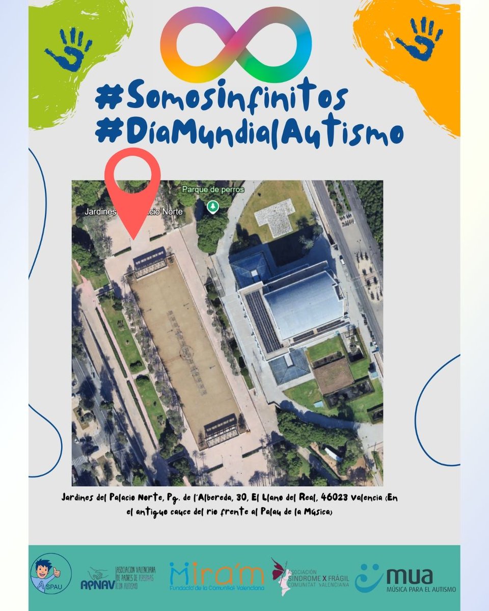 #2Abril #DíaMundialAutismo
 Un año más, alzamos la voz por la inclusión, la visibilidad y los derechos de las personas con autismo. Este 2025 lo hacemos bajo el lema #SomosInfinitos, recordando que cada persona es única, valiosa e irrepetible.