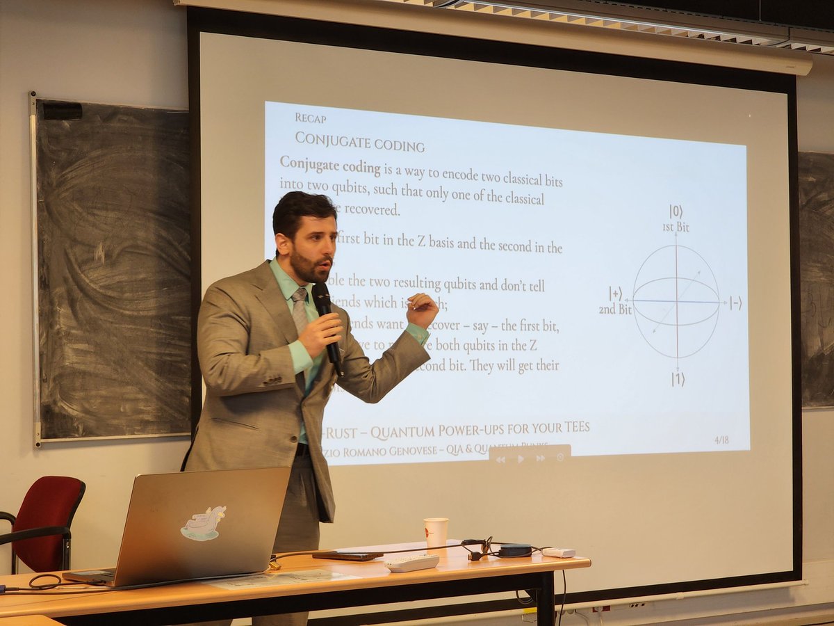 <a href="/fabgenovese/">FRG</a> hard-selling  quantum-enhanced TEEs for one-time programs at the Paris quantumpunks event. 

<a href="/nvrlcl/">NeverLocal</a> ⚛️🚀