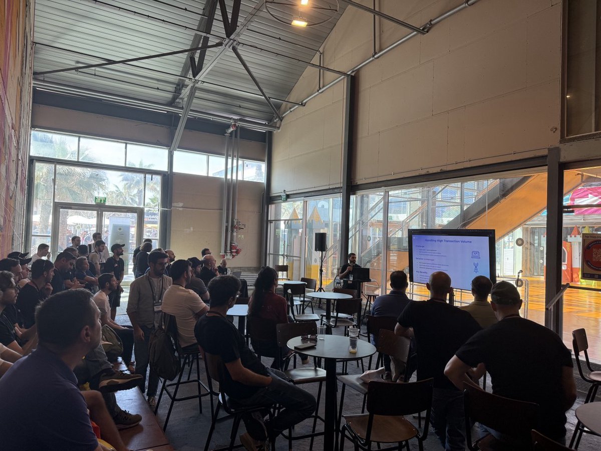 Orbs (@orbs_network) on Twitter photo Today in Tel Aviv, Orbs development team attended <a href="/BuildingBlock_s/">Building Blocks TLV</a>, a dynamic event focused on blockchain innovation 🤝
Idan Atar took the stage on behalf of the team with a compelling presentation on the complexities and opportunities of building in a multi-chain environment 📸 Today in Tel Aviv, Orbs development team attended <a href="/BuildingBlock_s/">Building Blocks TLV</a>, a dynamic event focused on blockchain innovation 🤝
Idan Atar took the stage on behalf of the team with a compelling presentation on the complexities and opportunities of building in a multi-chain environment 📸
