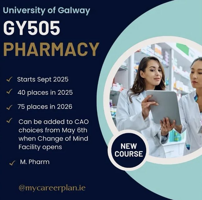 Senior students - New course available in Pharmacy for those interested.👩‍⚕️👨‍⚕️