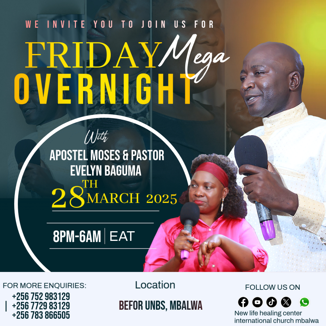 GodonKitibwa's tweet photo. ✨ Join us for  FRIDAY MEGA OVERNIGHT EXPERIENCE!, 28th MARCH 2025 at the NEWLIFE GROUNDS BEFOR UNBS ,MBALWA* From 8:00AM-2:00PM EAT.
#YearOfResurrection #NewlifeMegaOvernight #NewlifeHealingCenterChurch https://t.co/EKkPz36ynb