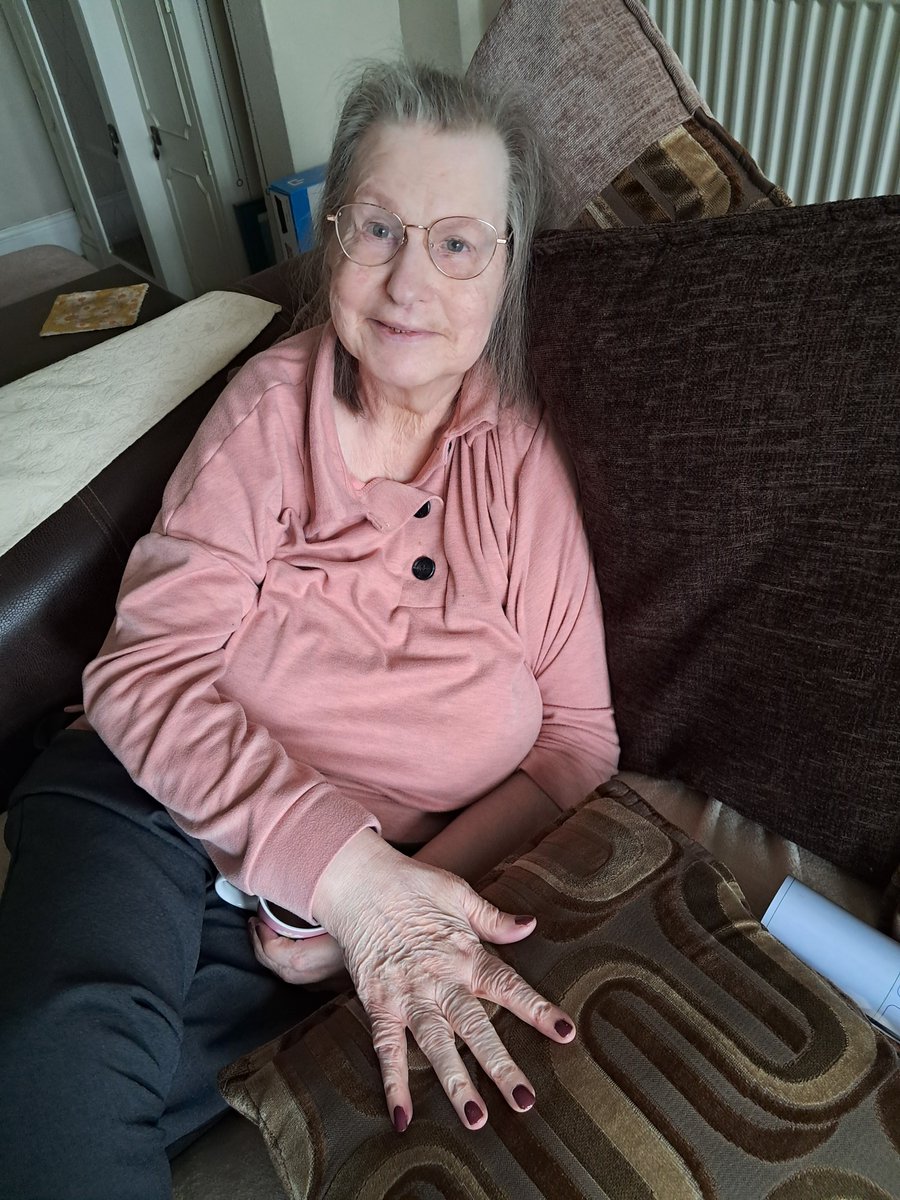 HeadwayBS's tweet photo. When Shirley isn't out walking, she likes to have her nails painted! The job of a support worker is certainly a varied and rewarding one.
#supportwork #MakeADifference #MakeSomeoneSmile #braininjury https://t.co/DTKrsnrqyw