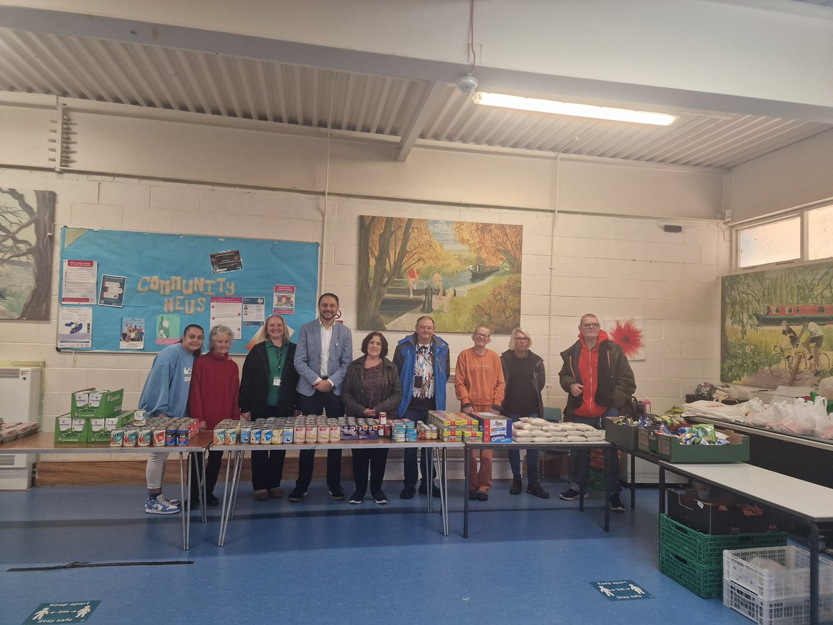 ShockatAdam's tweet photo. I really enjoyed visiting the new Gilmorton Foodbank. Unfortunately, the latest UK Budget Statement means even more people will have to rely on services like this. A huge thank you to the volunteers from Goldhill’s Adventure Playground and Reaching People for their dedication in making this vital resource available to those who need it most.