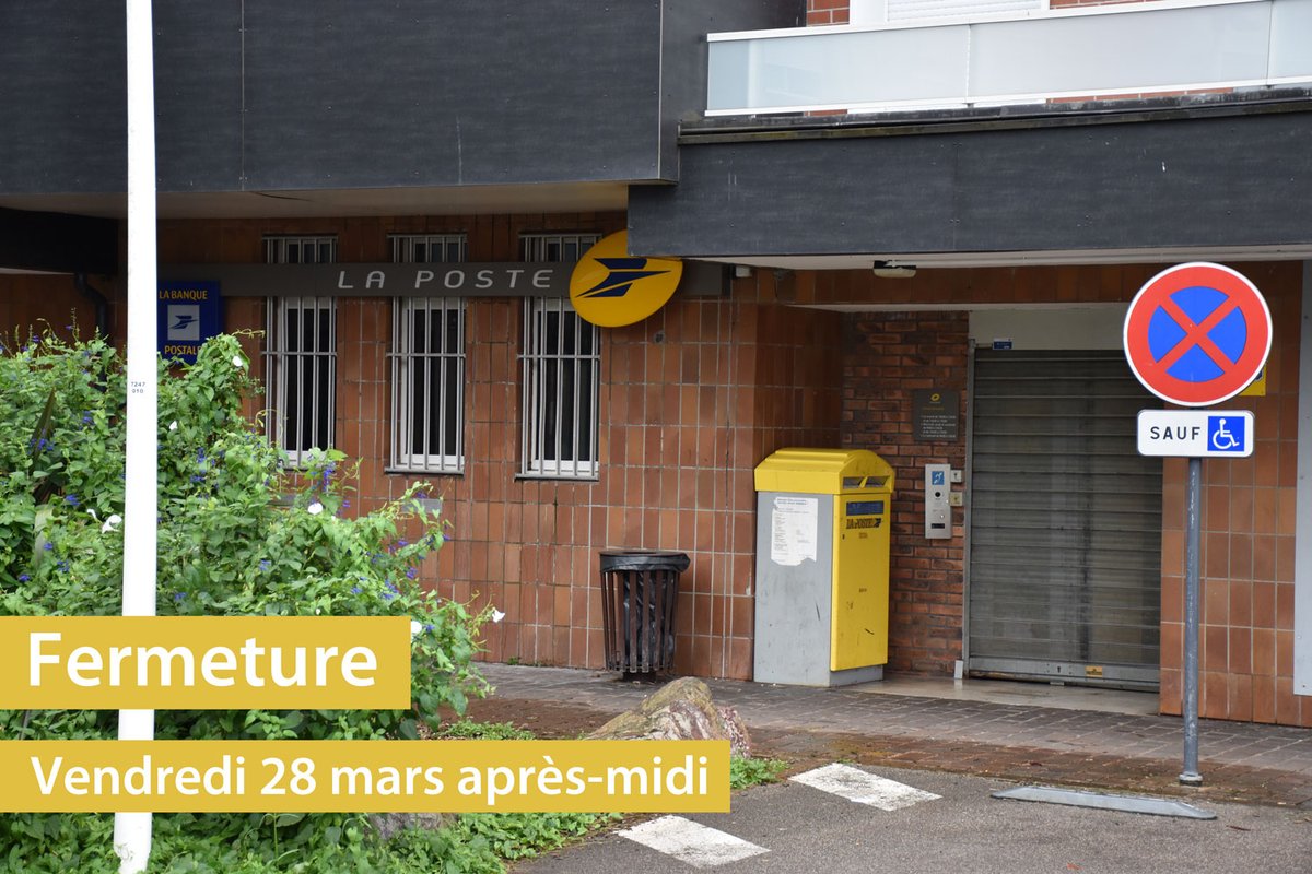 📢 Information importante 📢

Le bureau de Poste d’Oissel sera fermé au public ce vendredi 28 mars après-midi.

👉 Des affiches seront également mises sur la porte du bureau pour prévenir les clients.

Merci de votre compréhension. 🙏

#oissel #fermetureexceptionnelle #laposte