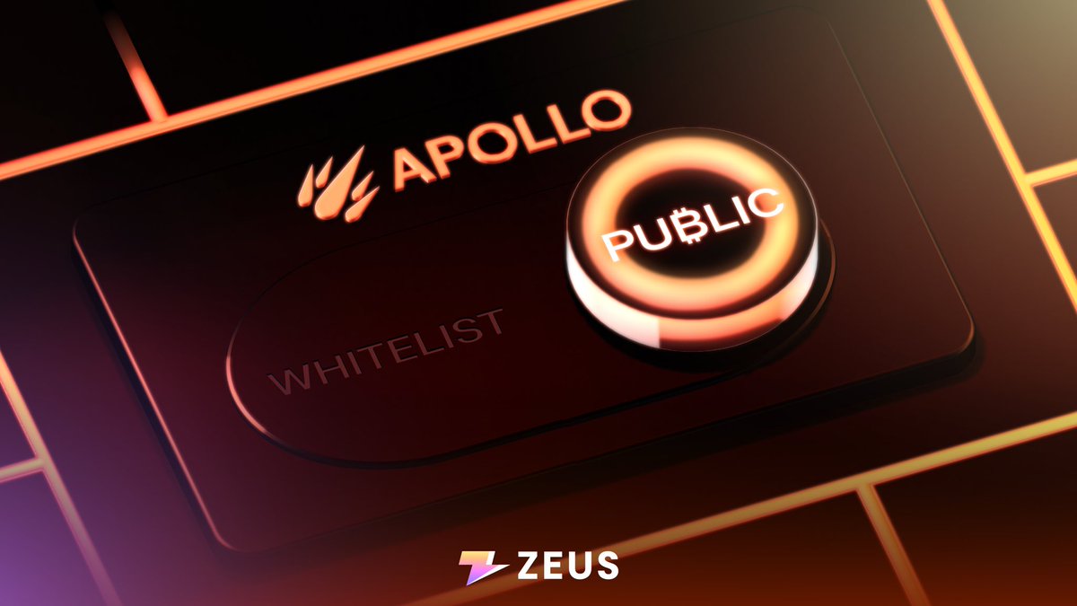 ZeusNetworkHQ's tweet photo. Zeus Ecosystem’s first dApp @ApolloByZeus 

LIVE IN LESS THAN 3 HOURS ⛈️⏳ https://t.co/lG0A3HKBdf