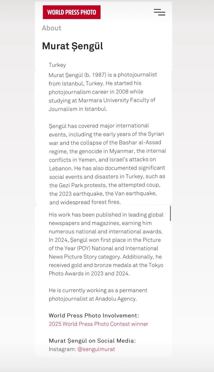 MuratSengul_'s tweet photo. Kariyerimin en heyecan verici haberini paylaşmaktan mutluluk duyuyorum.
Lübnanda çektiğim hava saldırısı fotoğrafım, World Press Photo tarafından birincilikle ödüllendirildi. 
Fotoğrafım 59.320 fotoğraf arasından birinciliğe layık görüldü. @WorldPressPhoto https://t.co/sW4MVyAE4u