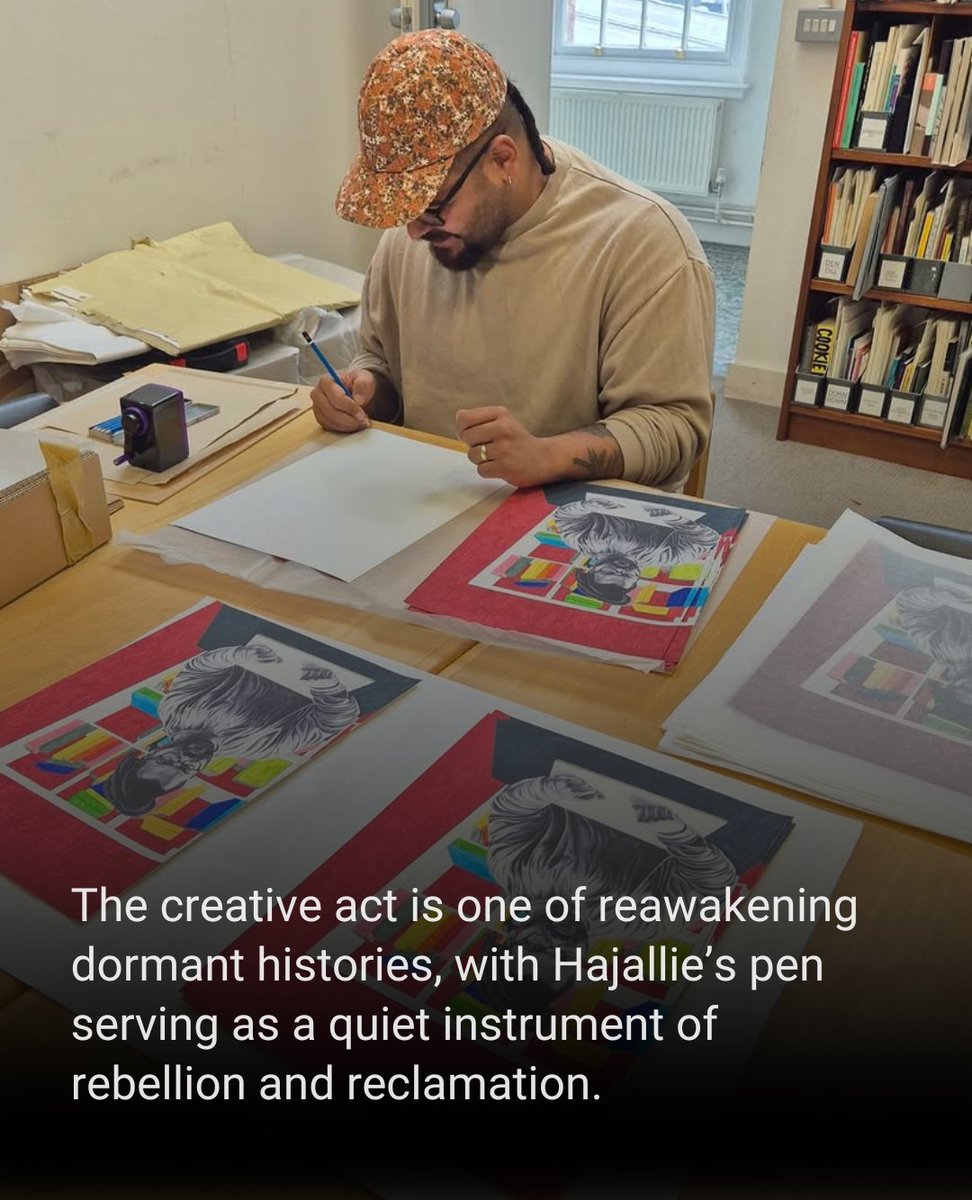 Habib Hajallie’s cross-genre, cross-era works reveal stories long erased from the canon. 
⁠
🔗 Full interview: l8r.it/hEWe + works in our Sound of Form exhibition with <a href="/montcalm_hotels/">Montcalm Collection</a>