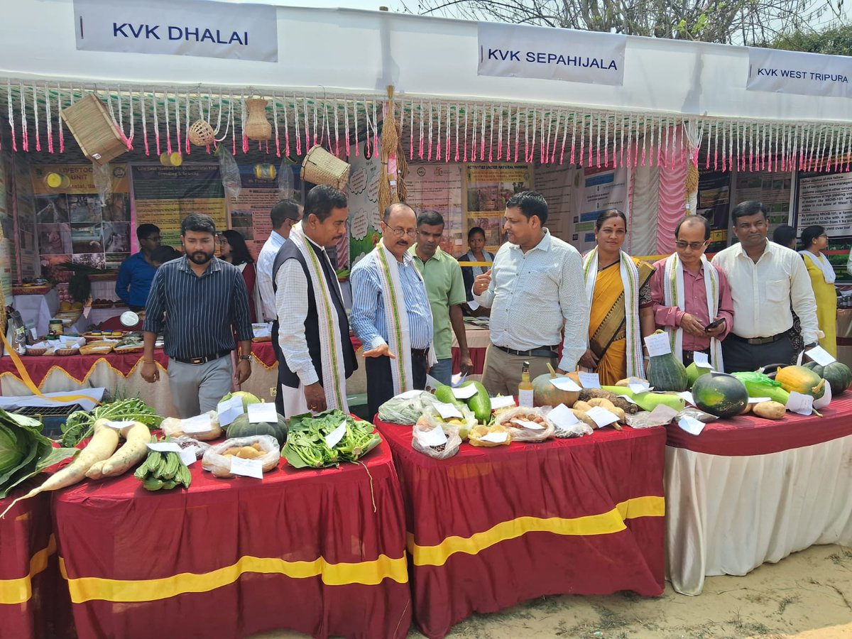 Krishi Vigyan Kendra (KVK) Dhalai, in collaboration with seven other KVKs from Tripura, successfully organized a Workshop-cum-Awareness Programme on the Protection of Plant Varieties and Farmers' Rights Act (PPV&amp;FRA) on 27th March 2025. 
<a href="/AgriGoI/">Agriculture INDIA</a> <a href="/agritripura/">Department of Agriculture and Farmers Welfare</a> <a href="/icarindia/">Indian Council of Agricultural Research.</a> <a href="/AtariVii/">ICAR-ATARI Zone-VII Shillong</a>