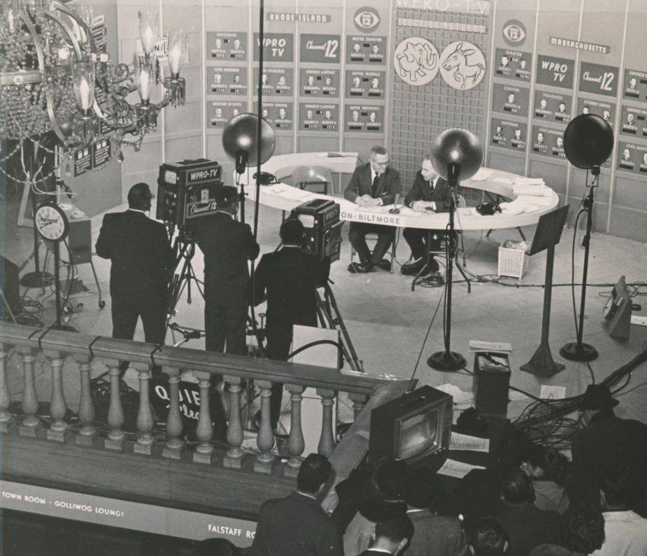 OTDRhodeIsland's tweet image. #OTD March 27, 1955, originally a partnership between @wpro &amp;amp; now defunct retailer Cherry &amp;amp; Webb, WPRO-TV (with "PRO" for Providence) aired its 1st television broadcast. Its news programs lasted 15 minutes each. The channel is now @wpri12. #OnThisDay #RhodeIsland #History