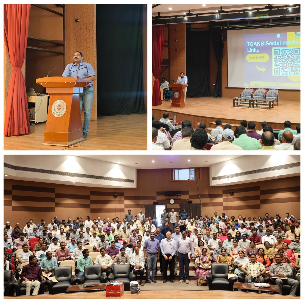 TGANB held ToT &amp; awareness session to all degree college principals &amp; lecturers all over #telangana at Dr.MCRHRD,Hyd attended by 250 memebers.Director TGANB Sri.Sandeep Shandilya,IPS,SP Sri.Seetaram &amp;other Officials attended session &amp;raised awareness on Drug abuse &amp; consequences.