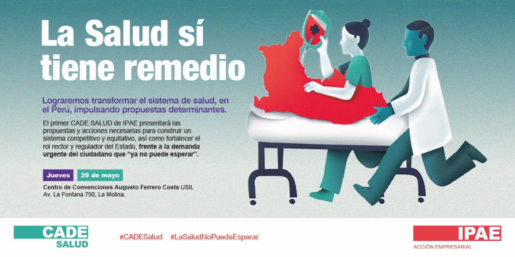 IPAE Acción Empresarial, presenta el primer #CADESalud. una plataforma clave en la transformación del sector en el Perú. El foro "La Salud sí tiene remedio”promoverá acciones clave para construir un sistema de salud más competitivo y equitativo.
 ingresa ipae.pe/cade-salud-202…