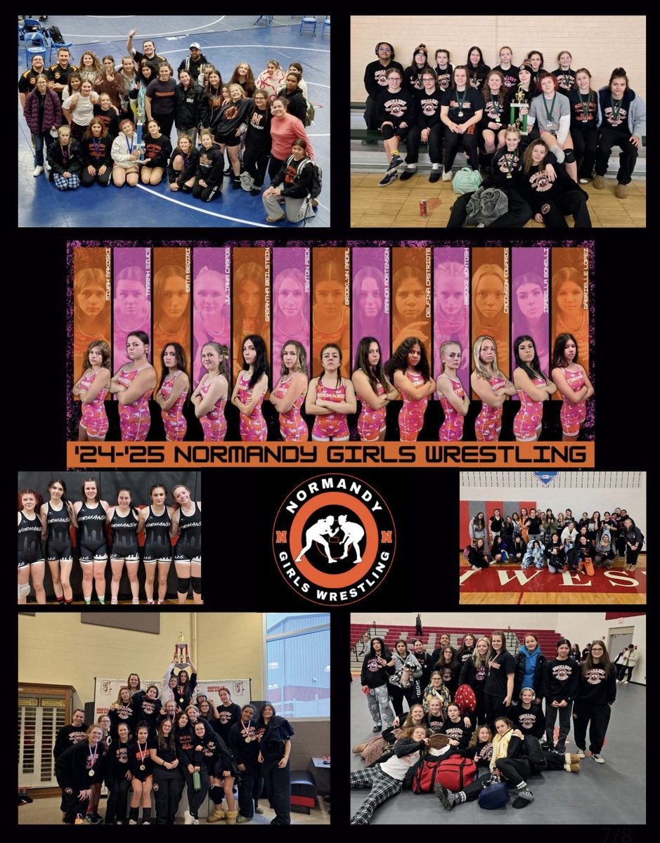 NHSGirlsWrestle's tweet image. Normandy Girls Wrestling Awards Night Booklet Continued #InvaderStrong
