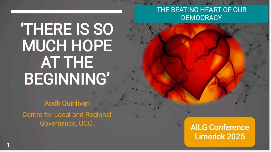 AODH QUINLIVAN ⚽️🏆 (@aodhquinlivan) on Twitter photo Greatly looking forward to speaking at the <a href="/AILGIRE/">AILG</a> annual conference in Limerick next week. As ever, there is much to discuss. #LocalGov #BeatingHeart
<a href="/UCC/">UCC Ireland</a> <a href="/UCCResearch/">UCC Research</a> <a href="/DeptHousingIRL/">Department of Housing, Local Government & Heritage</a> <a href="/LocalGovIre/">Local Government Ireland</a> <a href="/COECongress/">Congress of Local and Regional Authorities</a> <a href="/CLRGUCC/">CLRG</a> <a href="/GovUCC/">GovPolUCC</a> <a href="/JamesBrowneTD/">James Browne TD</a> Greatly looking forward to speaking at the <a href="/AILGIRE/">AILG</a> annual conference in Limerick next week. As ever, there is much to discuss. #LocalGov #BeatingHeart
<a href="/UCC/">UCC Ireland</a> <a href="/UCCResearch/">UCC Research</a> <a href="/DeptHousingIRL/">Department of Housing, Local Government & Heritage</a> <a href="/LocalGovIre/">Local Government Ireland</a> <a href="/COECongress/">Congress of Local and Regional Authorities</a> <a href="/CLRGUCC/">CLRG</a> <a href="/GovUCC/">GovPolUCC</a> <a href="/JamesBrowneTD/">James Browne TD</a>
