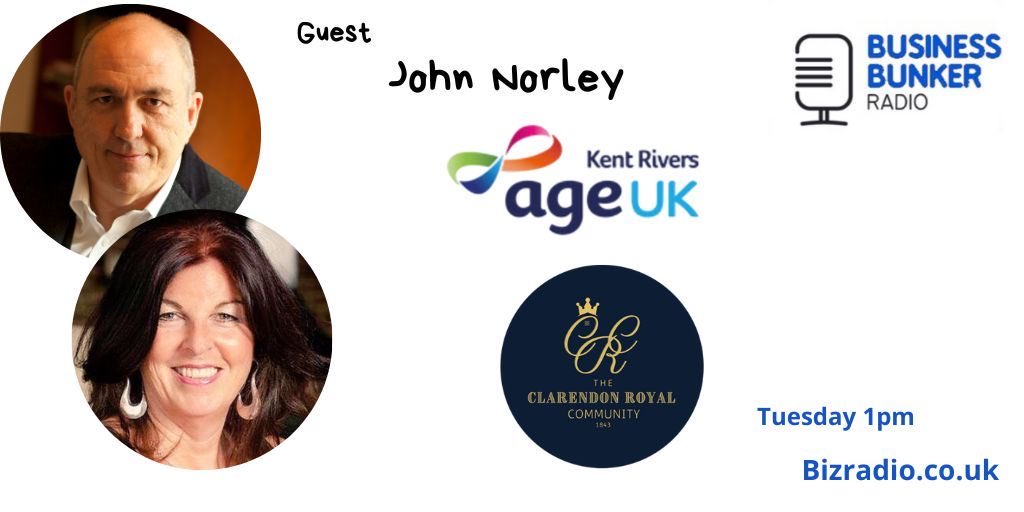 With Paul &amp; Jules on the next #BBunker Radio Show our guest is 

John Norley <a href="/jnorley/">John Norley🍊</a> of <a href="/ageukkentrivers/">Age UK Kent Rivers</a> &amp; Clarendon Royal Gravesend 

All the details here bizradio.co.uk
