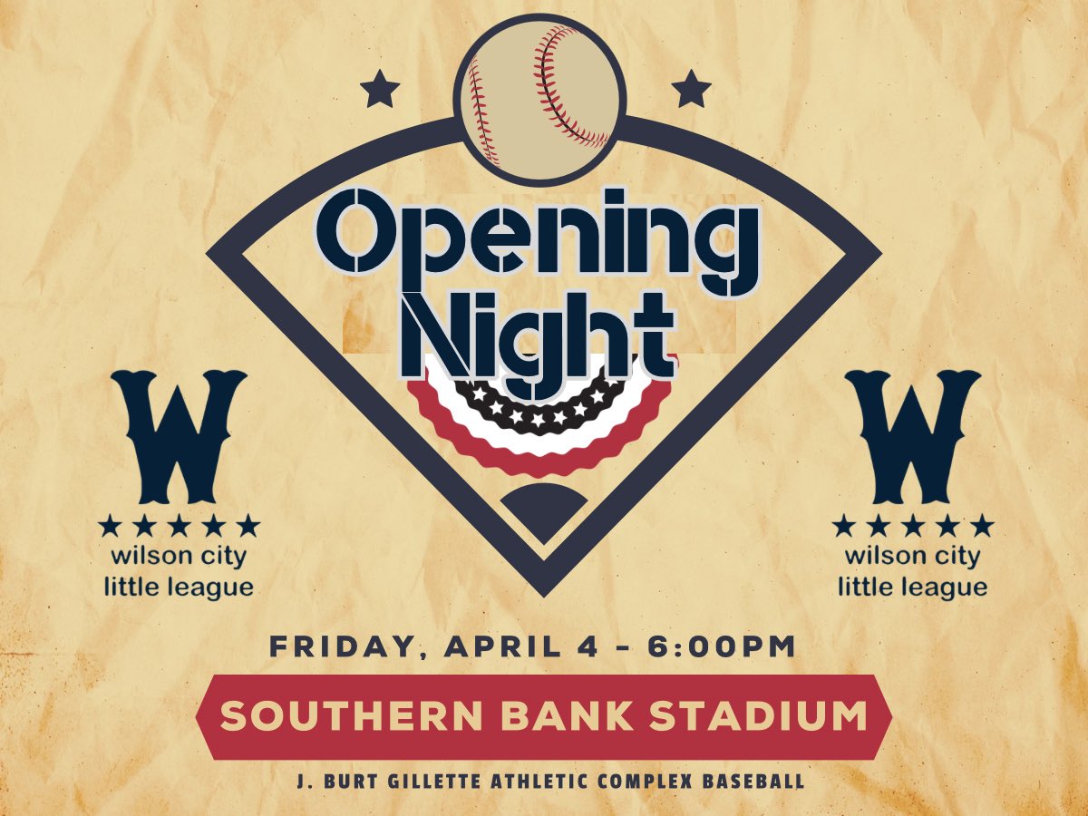 WilsonCityLL (@wilsoncityll) on Twitter photo Happy <a href="/MLB/">MLB</a> Opening Day but we all know the real “Opening Day” is 8 days away on April 4! Happy <a href="/MLB/">MLB</a> Opening Day but we all know the real “Opening Day” is 8 days away on April 4!