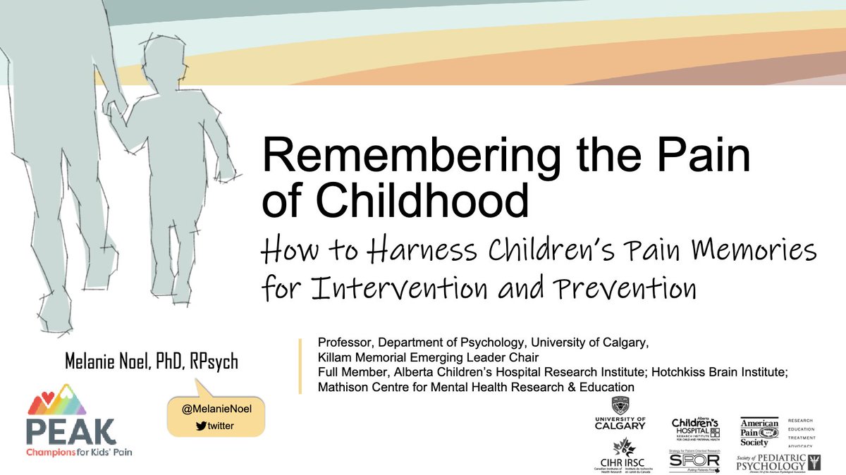 SESSION I: Keynote - Lost in the Memory
Time: 7:30-7:55 AM
Remembering the Pain of Childhood: How to Harness Children's Pain Memories for Intervention and Prevention
Melanie Noel, PhD
Location: Sago
ow.ly/BZFQ50VkVF2
#SPPM2025 #PedsPain #PedsAnes25