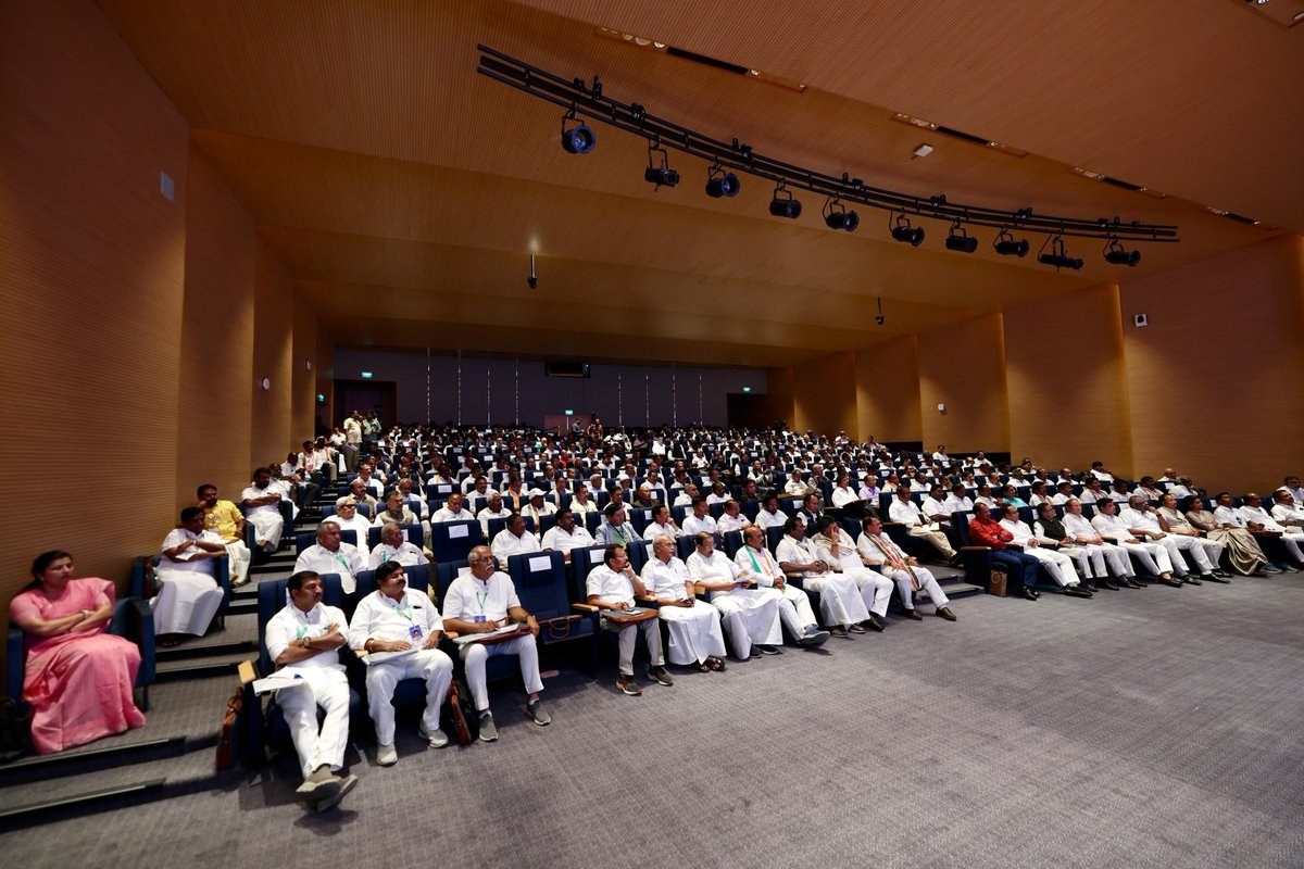 kharge's tweet photo. Sharing my opening remarks at the first leg of the meeting with District Congress Committee Presidents

1. I welcome everyone to this District Presidents' meeting today. We have participants from 13 states and 3 Union Territories present here.

2. The importance of this meeting is evident from the fact that we have called all District Presidents from across the country just before the AICC session.

3. In the 2024 Lok Sabha elections INDIA parties fought unitedly against the BJP alliance, restricting them to 240 seats. Our ‘Save Constitution’ campaign exposed BJP-RSS’ secret desire to change the Constitution. Today, BJP is short of majority and dependent on two allies. A Prime Minister who arrogantly claimed 400 seats was dealt a significant blow by us.

4. The Congress Party secured almost 100 seats.  If we had worked harder, we could have gained 20-30 more seats. A gain of such seats could have led to the formation of an alternative government in the country.

5. Had we achieved this, we could have halted the systematic assault on our independent institutions, democracy, and the Constitution.

6. Our battle against the BJP and RSS continues both inside and outside Parliament. We must take this fight to the streets. हमें इस लड़ाई को ज़मीन पर और सड़कों तक ले जाना होगा।

7. District Presidents, your role is crucial. You are not just our messengers, but the generals of the Congress Party, leading from the front on the ground. Therefore, Rahul Gandhi ji and I recognized the need for direct communication with you. 

8. It is essential to appoint the most capable, committed, and hardworking individuals to these positions rather than making selections based on local leaders' recommendations.

9. देश के सामने कई समस्याएँ हैं। The economy is in shambles. The rich are getting richer while the poor become poorer. Unemployment is at an all-time high. Skyrocketing inflation has resulted in the lowest household savings in decades.

10. Attacks on the poor, marginalized communities, women, and weaker sections of society are increasing.

11. The Congress Party has been demanding a caste census to prove our point and restore social justice.

12. In foreign affairs, countries like the USA are not only insulting our citizens, but also embarrassing us by imposing counter-tariffs. Meanwhile, the BJP governments at the Centre and in the states remain focused on creating communal disharmony to divert public attention.

These communal issues are deliberately manufactured in the media to benefit BJP rather than the people.

13. Our fight is much larger! We must ensure the discourse remains centred on people’s issues. The BJP will try to distract, but You and Your Teams must bring the focus back to real concerns. राहुल जी की भारत जोड़ो यात्रा ने हमें दिखा दिया कि हम अगर लोगों के मुद्दे उठायेंगे, उनकी बात करेंगे तो लोग हमसे जुड़ेंगे। हम पर विश्वास करेंगे।

14. Most importantly, we must remember to work in unity with a long-term strategy to win elections at the state level. Our ideology is strong, but without power, we cannot implement it. इसलिए हमें हर प्रयास कर ख़ासकर, ऐसे राज्यों में संगठन को मजबूत करना होगा और सत्ता में वापस आना होगा।

15. Indian National Congress is 140-year-old party. We played a pivotal role in shaping the modern India. Leaders like Mahatma Gandhi, Pt. Nehru, Sardar Patel, Dr Rajendra Prasad, and countless others laid the foundation of the India we see today.

16. The independent institutions we built are now under attack by those in power over the past 11 years. Such institutions are being controlled by a handful of people with allegiance to a particular ideology. आज की सरकार लोगों में talent की जगह सिर्फ एक खास ideology को महत्व देती है।

17. Among the states represented here, we are currently in power independently in two (Karnataka, Telangana) and in alliance in one (Tamil Nadu). 

18. Our guarantees should serve as a success story. The BJP tries  to mislead and misrepresent our achievements. 

19. Next year (March-April 2026), elections will be held in Assam, Kerala, Puducherry, and Tamil Nadu. It is your responsibility to ensure victory for every candidate in your district. We will work together, but you are our first line of defense on the ground. Your inputs will be crucial in planning our strategy, and we will take them into account.

20. Another critical area that requires attention is VOTER LIST management. You must have noticed the increasing discrepancies in voter lists, particularly in Maharashtra. 

21. हमने इस समस्या से निपटने के लिए EAGLE टीम बनाई है। वो Election Commission के गतिविधियों के ऊपर लगातार निगाह रखे हुए है। 

22. In West Bengal, the ECI itself admitted that Unique Voter IDs were not actually unique. The same Voter ID number had been issued to different individuals in different states. वो इस गलती को सुधार रहे हैं।

23. In conclusion, this meeting is of utmost importance. Many crucial discussions will take place today. Listen carefully because you are not just carrying forward our ideology but also the fight for India's future.

24. You must take our message to every household. We will fight and establish a government across the country that prioritizes the people and their issues, our democracy, and our Constitution.

जय कांग्रेस 
जय हिन्द 🇮🇳