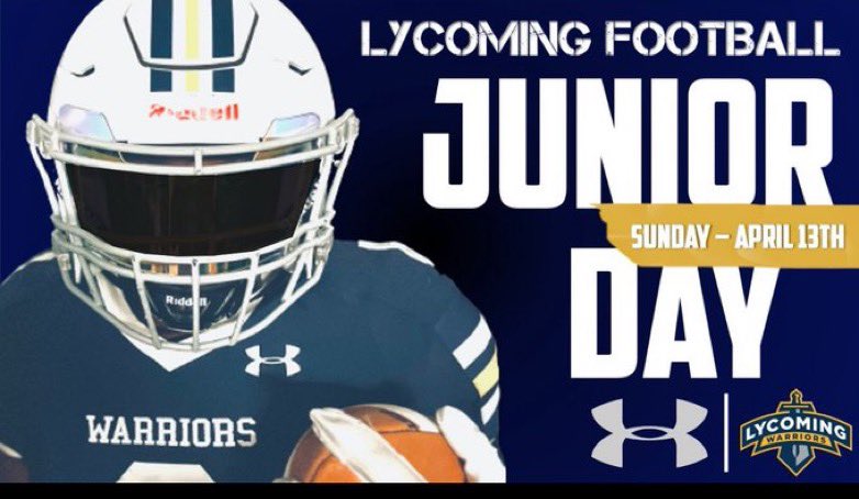 Thank you to Coach Jackson for the junior day invite. Looking forward to see what Lycoming has to offer! <a href="/RonJackson71/">Coach Jackson</a>