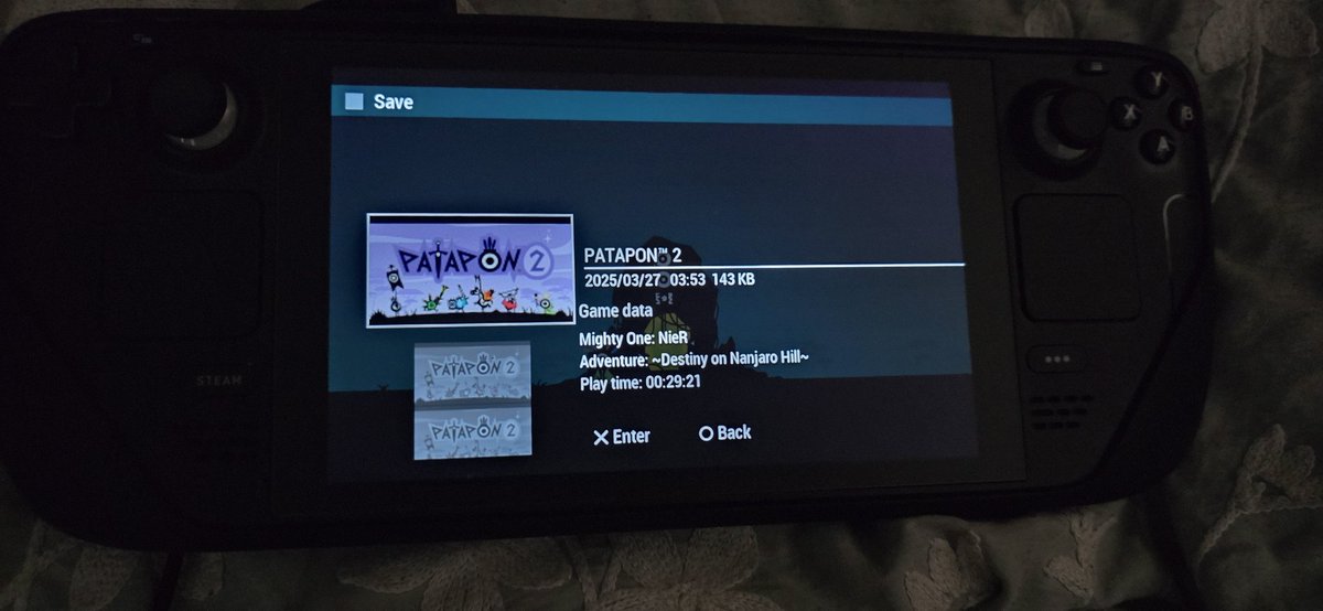 IMustTurd's tweet image. I literally fell asleep replaying Patapon and wake up to a patapon re-released by bamco. :D

#patapon