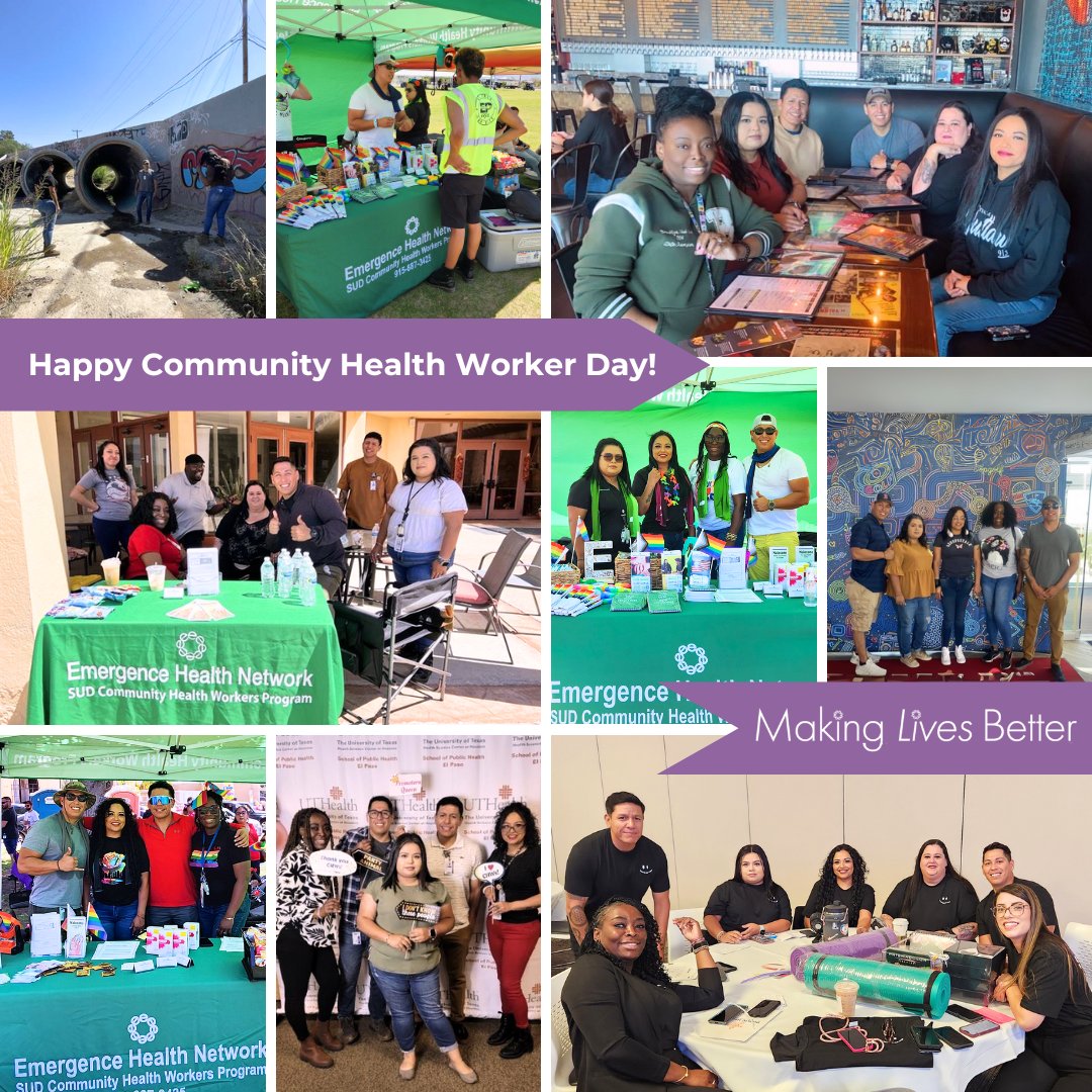 Emergence Health Network (@emergencehealth) on Twitter photo Celebrating the heart of our community this #CommunityHealthWorkerDay! Our dedicated CHWs are the bridge to better health, #MakingLivesBetter by tirelessly connecting this community to vital care and resources 🤝💚
#CHWDay #ThankYouCHWs #CommunityHeroes #HealthForAll <a href="/texasdshs/">Texas DSHS</a> Celebrating the heart of our community this #CommunityHealthWorkerDay! Our dedicated CHWs are the bridge to better health, #MakingLivesBetter by tirelessly connecting this community to vital care and resources 🤝💚
#CHWDay #ThankYouCHWs #CommunityHeroes #HealthForAll <a href="/texasdshs/">Texas DSHS</a>